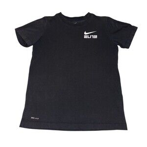 The Nike Tee Elite Black Tee Boy's Medium Short Sleeve Dri-Fit Nike Elite 653047
